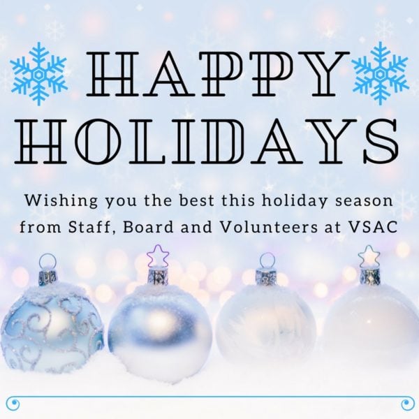 2017 VSAC Holiday Hours