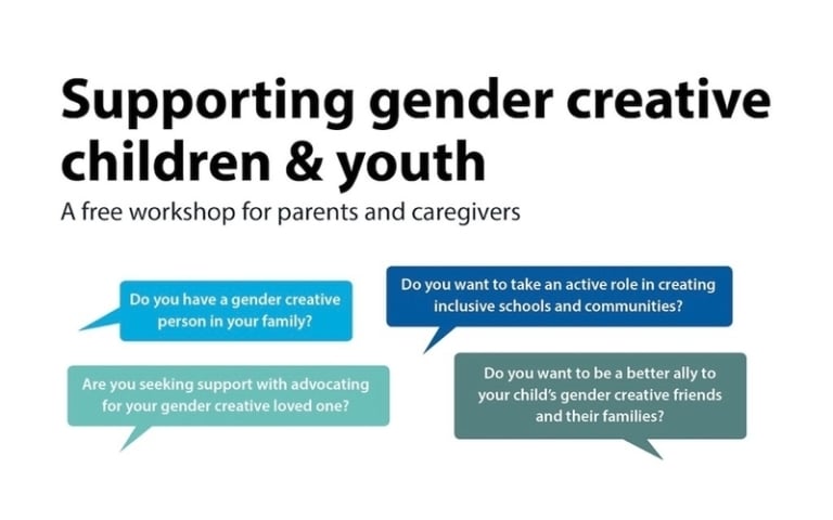 Workshop: Supporting gender creative children and youth