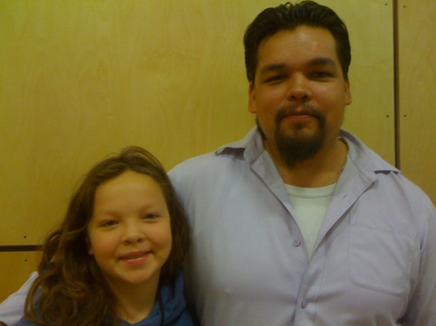 MC John Rampanen and his daughter Kalilah