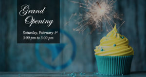 Join us to celebrate our grand opening on Saturday, February 1st