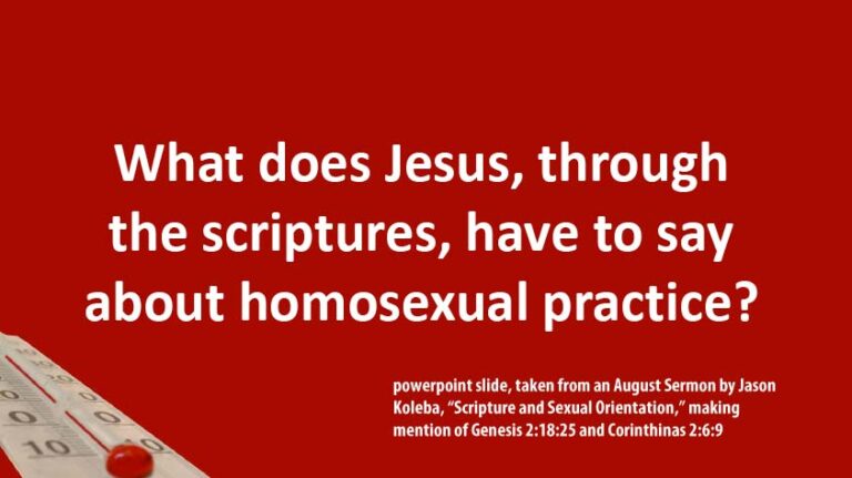 The anti-gay nature of the Alliance Church is a matter of public record