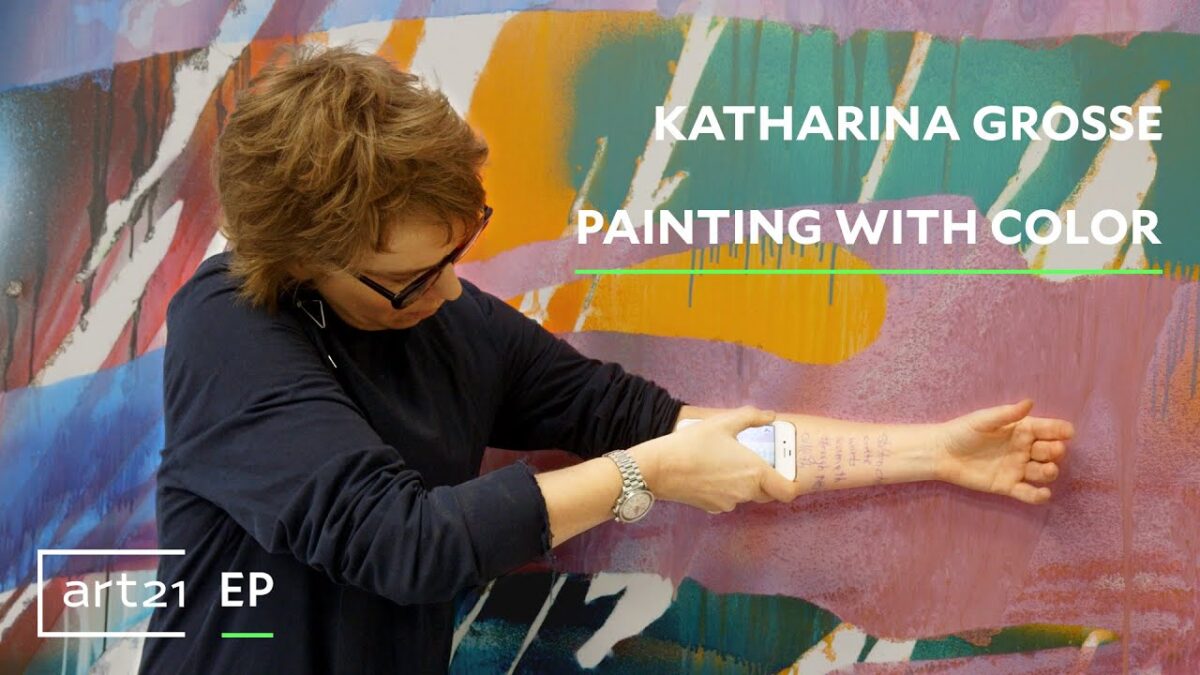 katharina grosse when i started painting i stopped reading