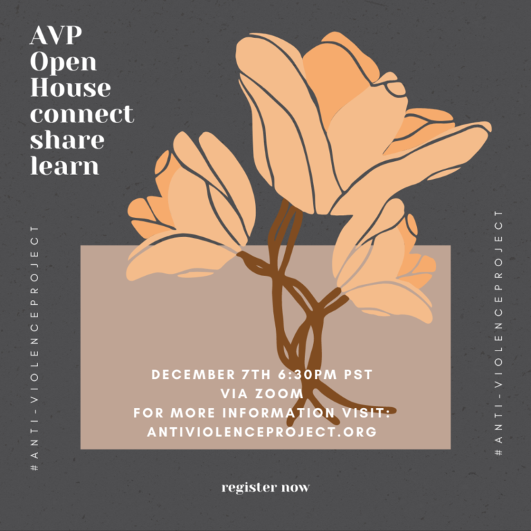 You are invited to the Anti-Violence Project’s Open House