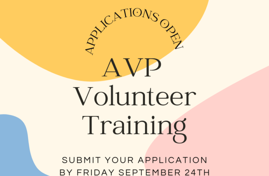 Avp volunteer training.