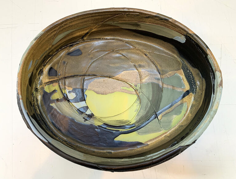 Oval Shallow Vase (12L)