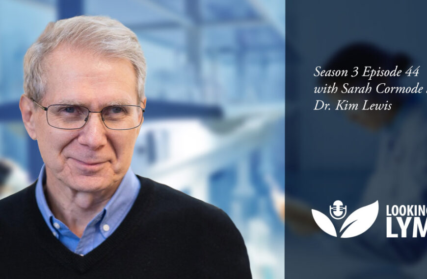 A man in glasses with the words, dr dr dr dr lyme.