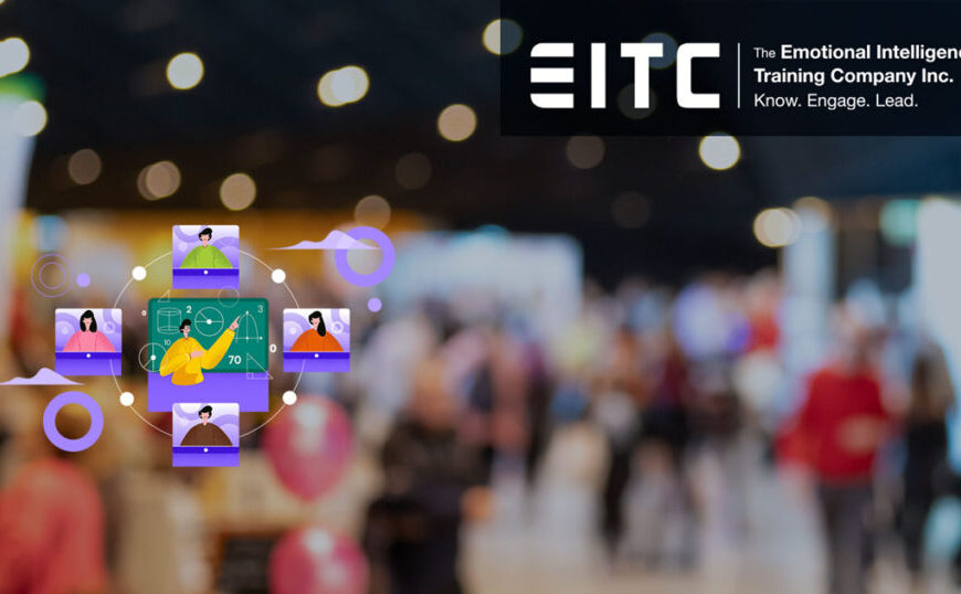 A group of people in a room with the word etc on it.