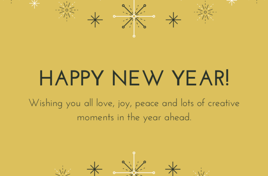 Happy new year greeting card.