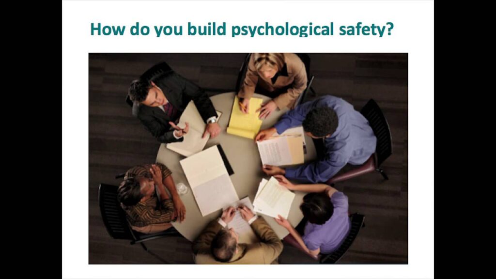 Fostering psychological safety on teams, by Amy Edmondson