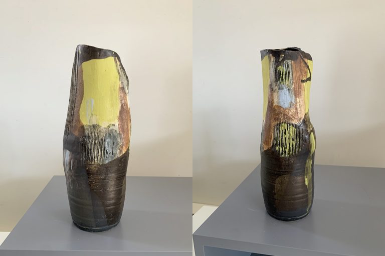Tall floral container (3H)