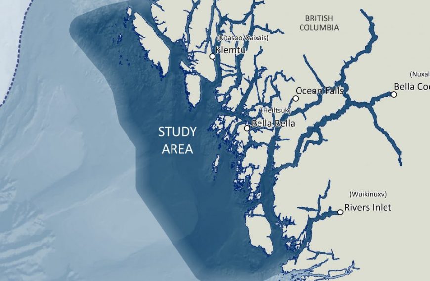 A map showing the location of the study area.