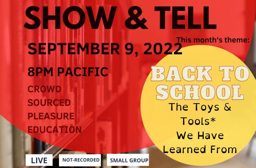 Sex toy show and tell poster.