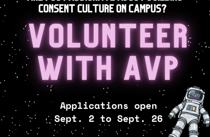 Volunteer with avp.