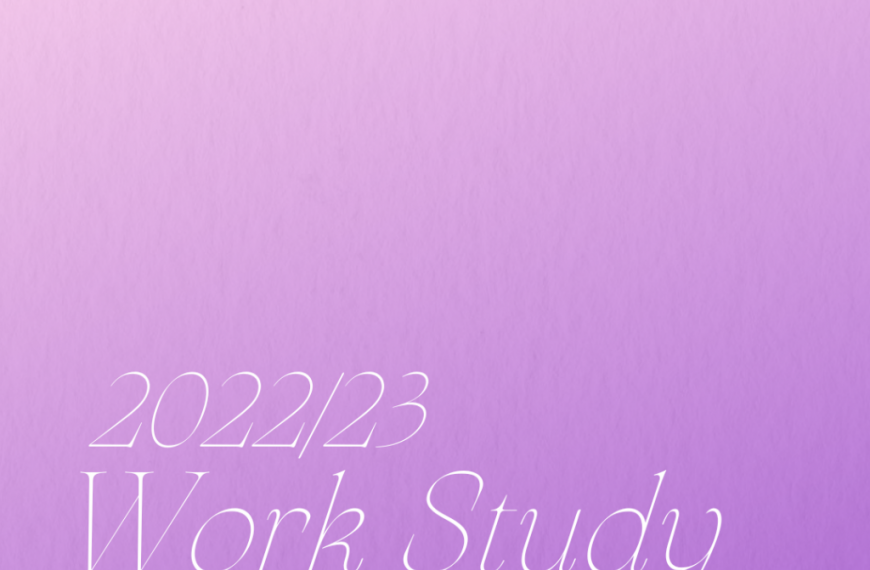 A purple background with the words 202023 work study update.