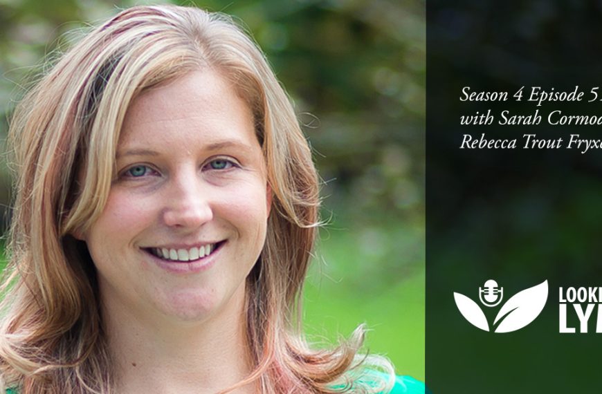 A woman is smiling with the words, season 5 with social media and rebecca thompson.