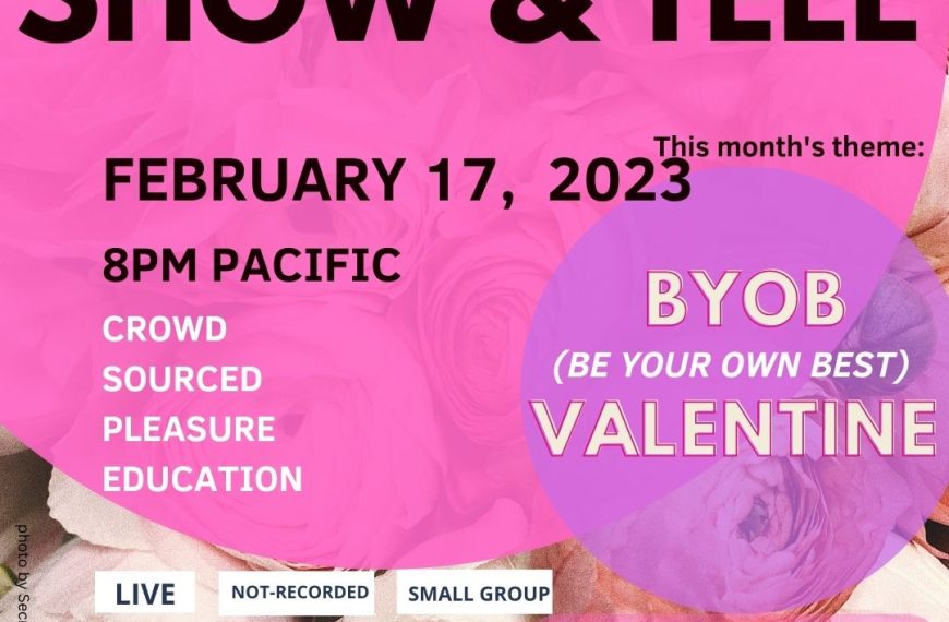 A flyer for the show and tell by bob valentine.