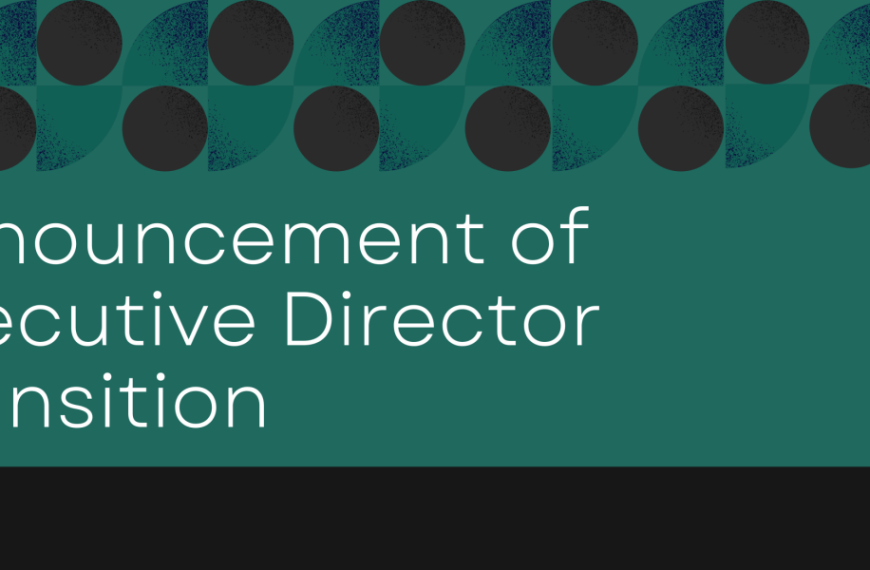 Announcement of executive director transition.