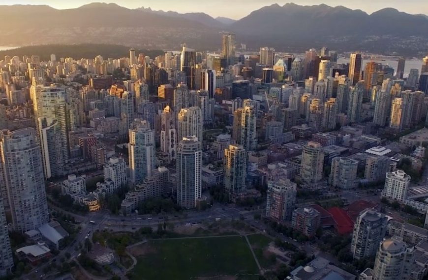 An aerial view of the city of vancouver - vancouver stock videos & royalty-free footage.