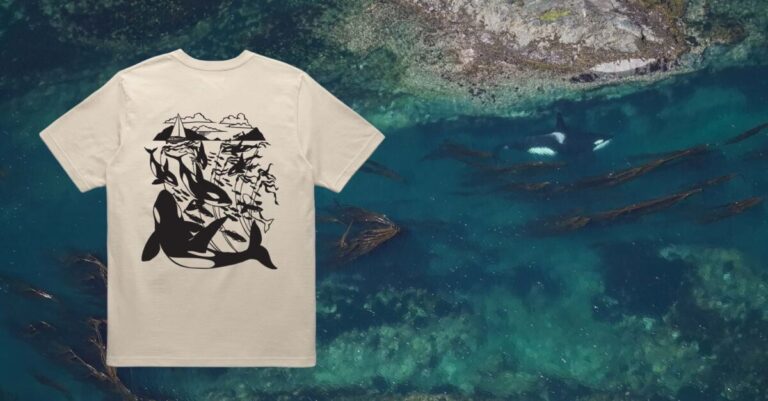 A new tee collaboration inspired by the wild coast: Nikki McClure x Raincoast x Anian