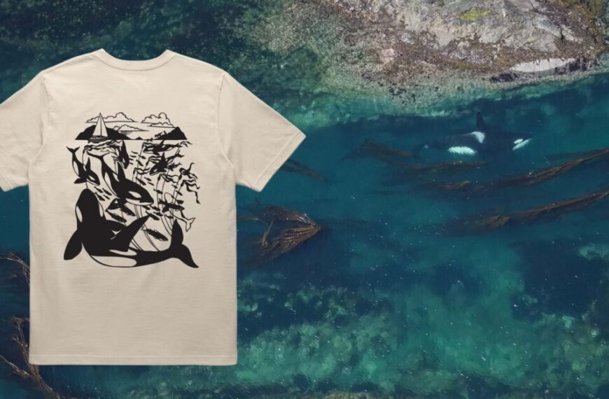 A new tee collaboration inspired by the wild coast: Nikki McClure x Raincoast x Anian