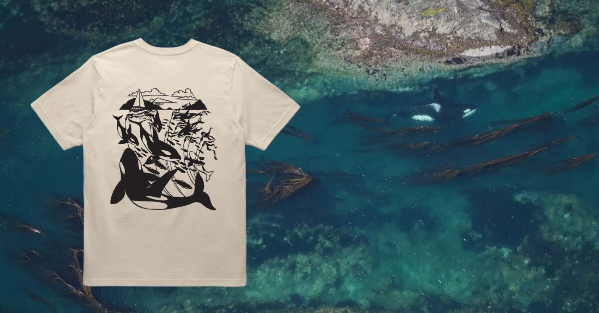 A new tee collaboration inspired by the wild coast: Nikki McClure x Raincoast x Anian